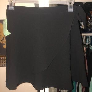 NWT Black wrap skirt